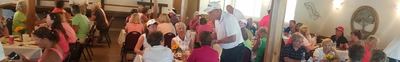 Guests enjoying a party in the clubhouse